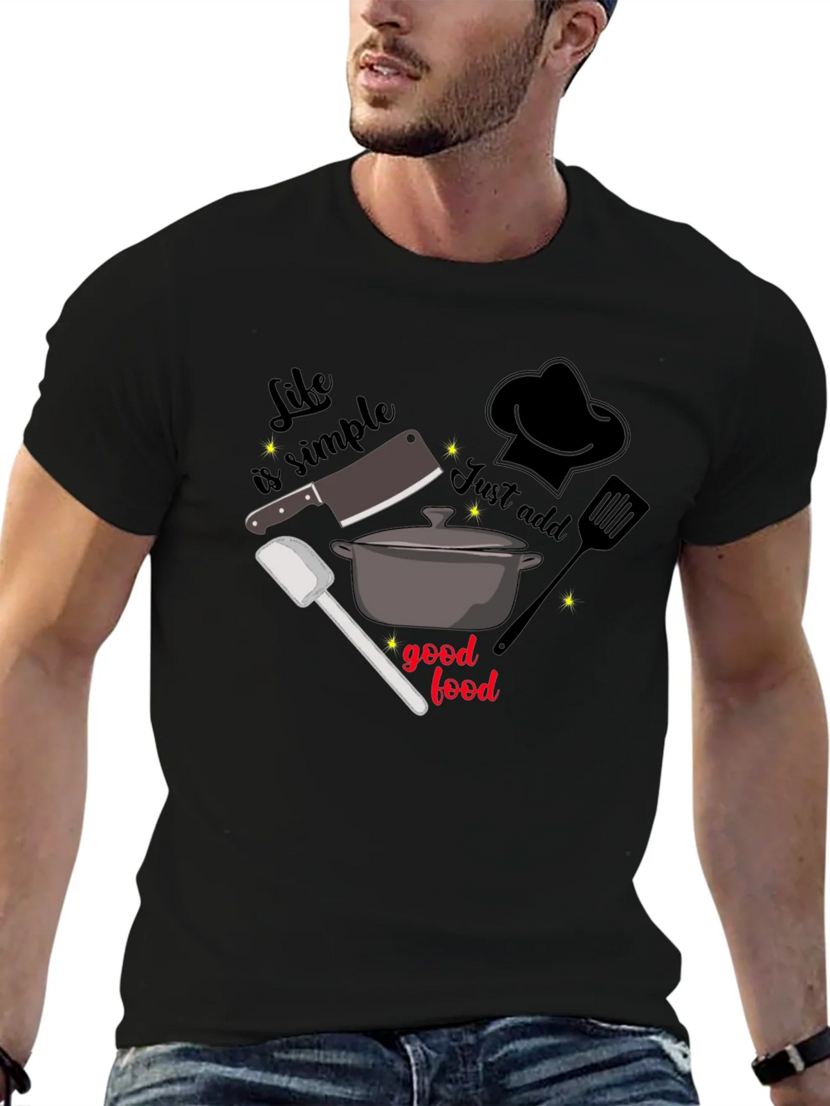 Life is Simple Foodie T-Shirt product image 9