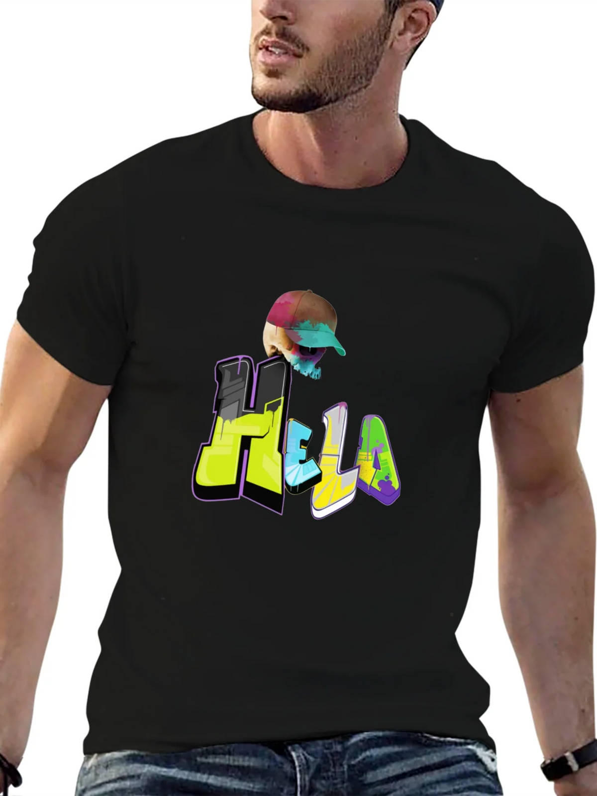 Hella Skull Graphic T-Shirt product image 6