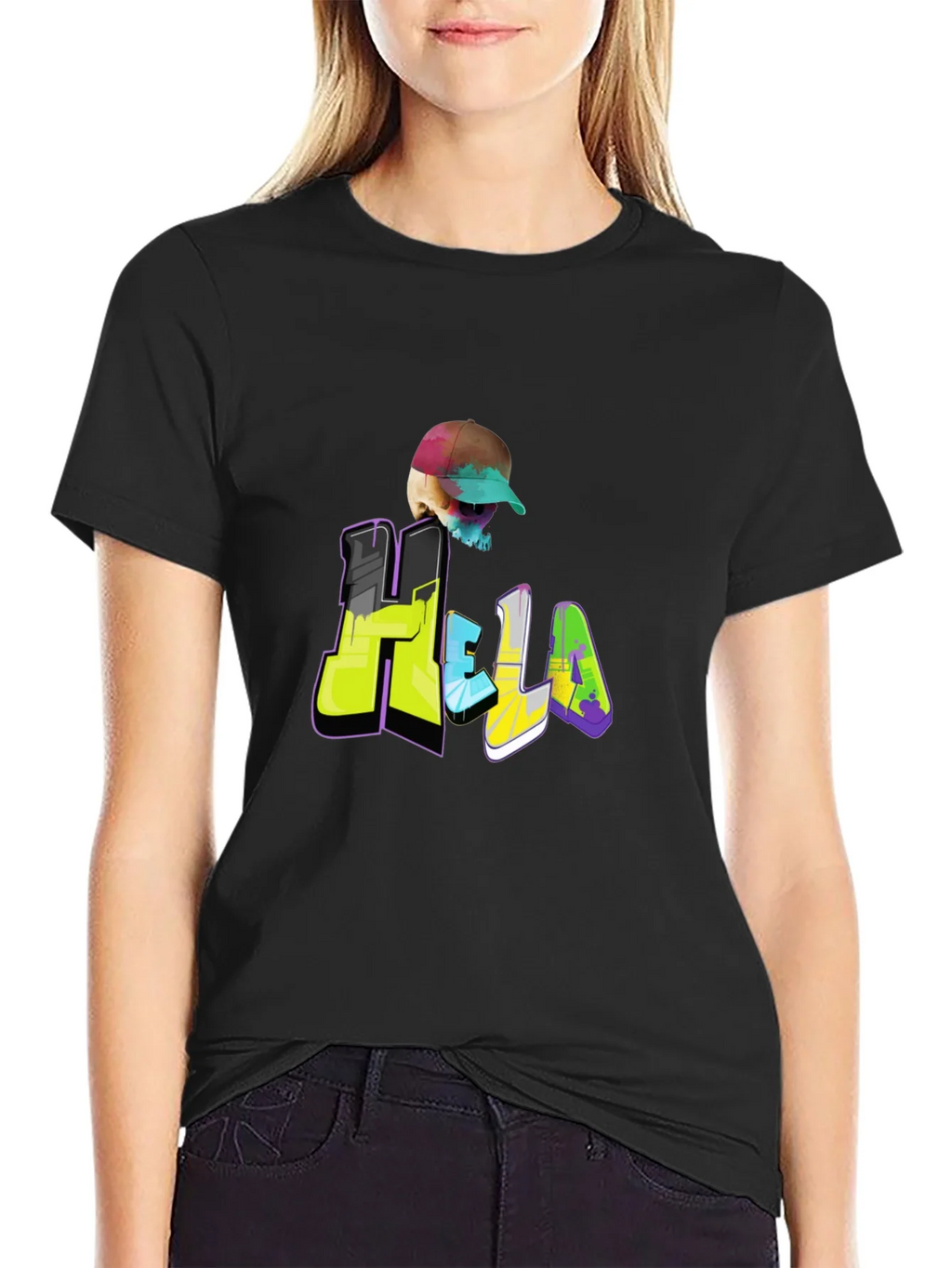 Hella Skull Graphic T-Shirt product image 2