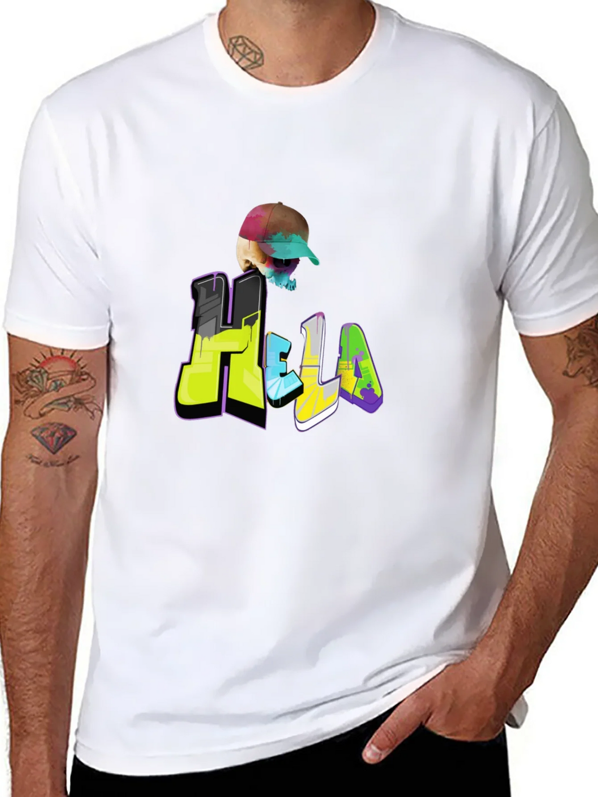 Hella Skull Graphic T-Shirt product image 7