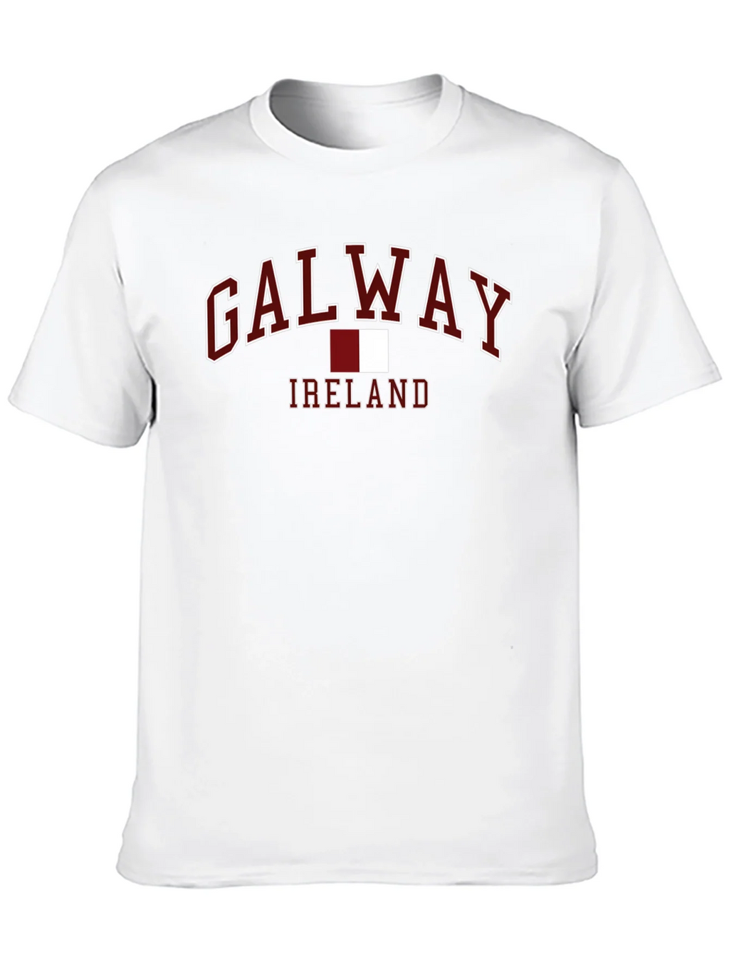 Galway Ireland T-Shirt - Maroon and White Design product image 12