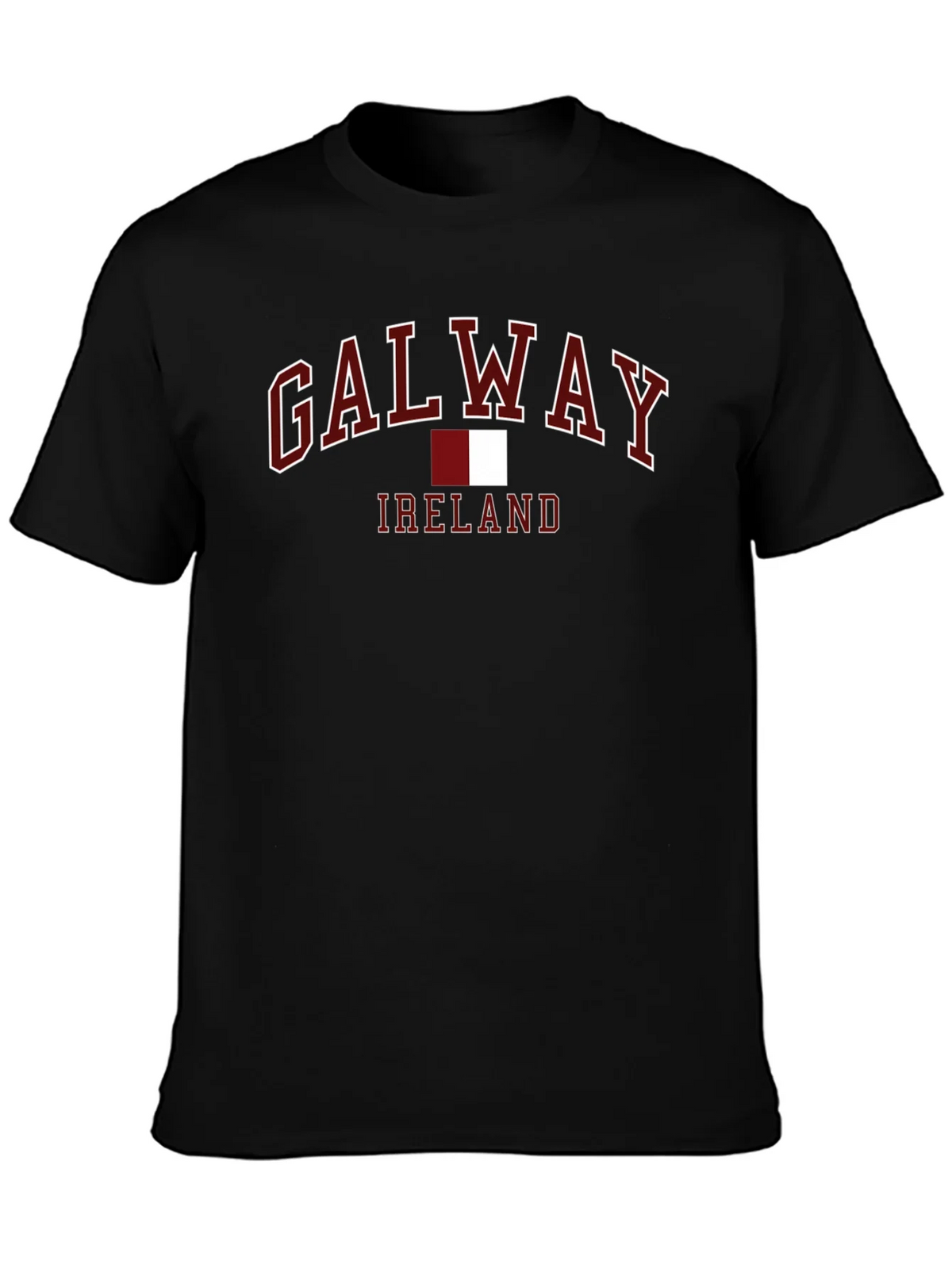 Galway Ireland T-Shirt - Maroon and White Design product image 6