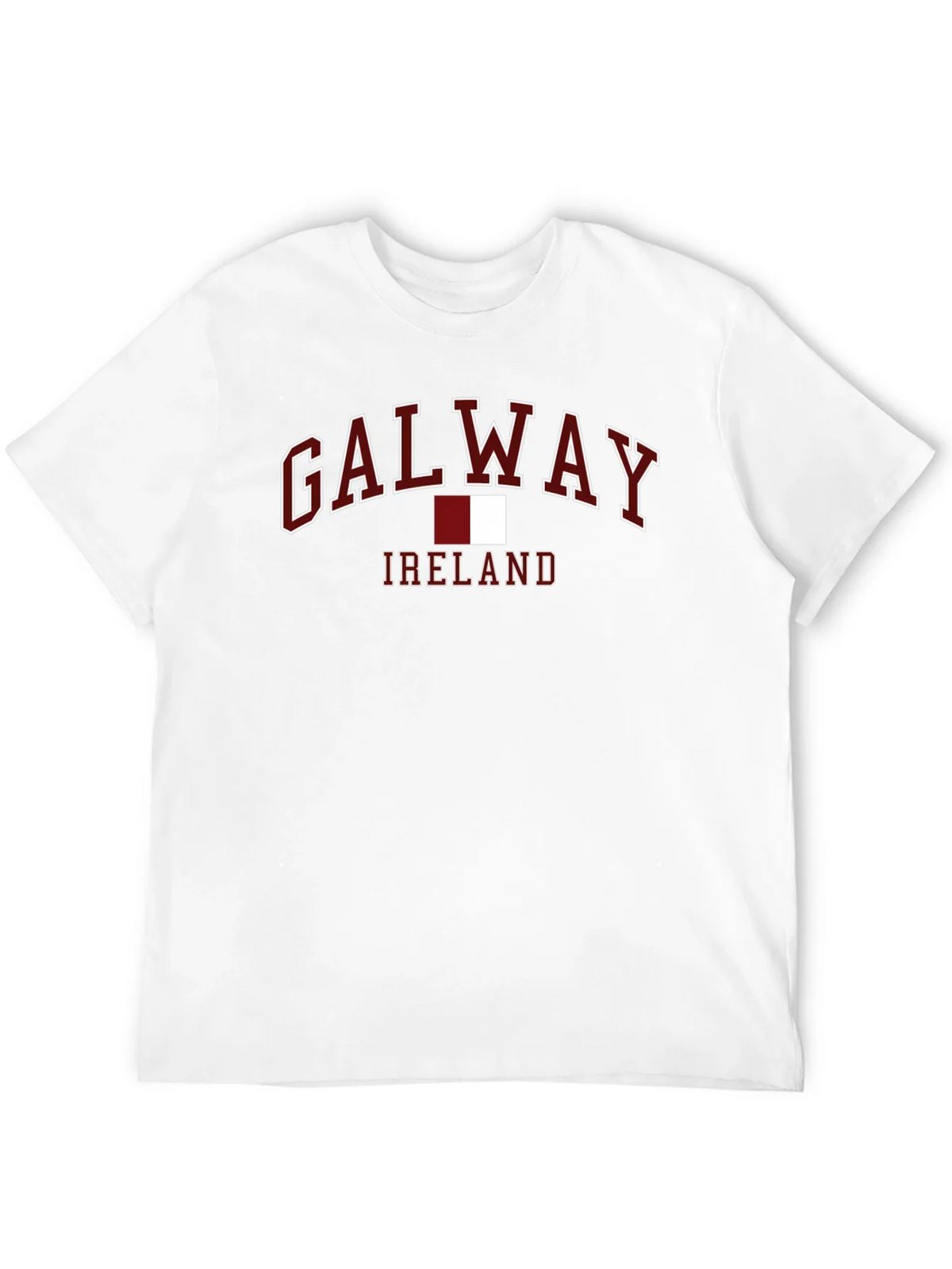 Galway Ireland T-Shirt - Maroon and White Design product image 3