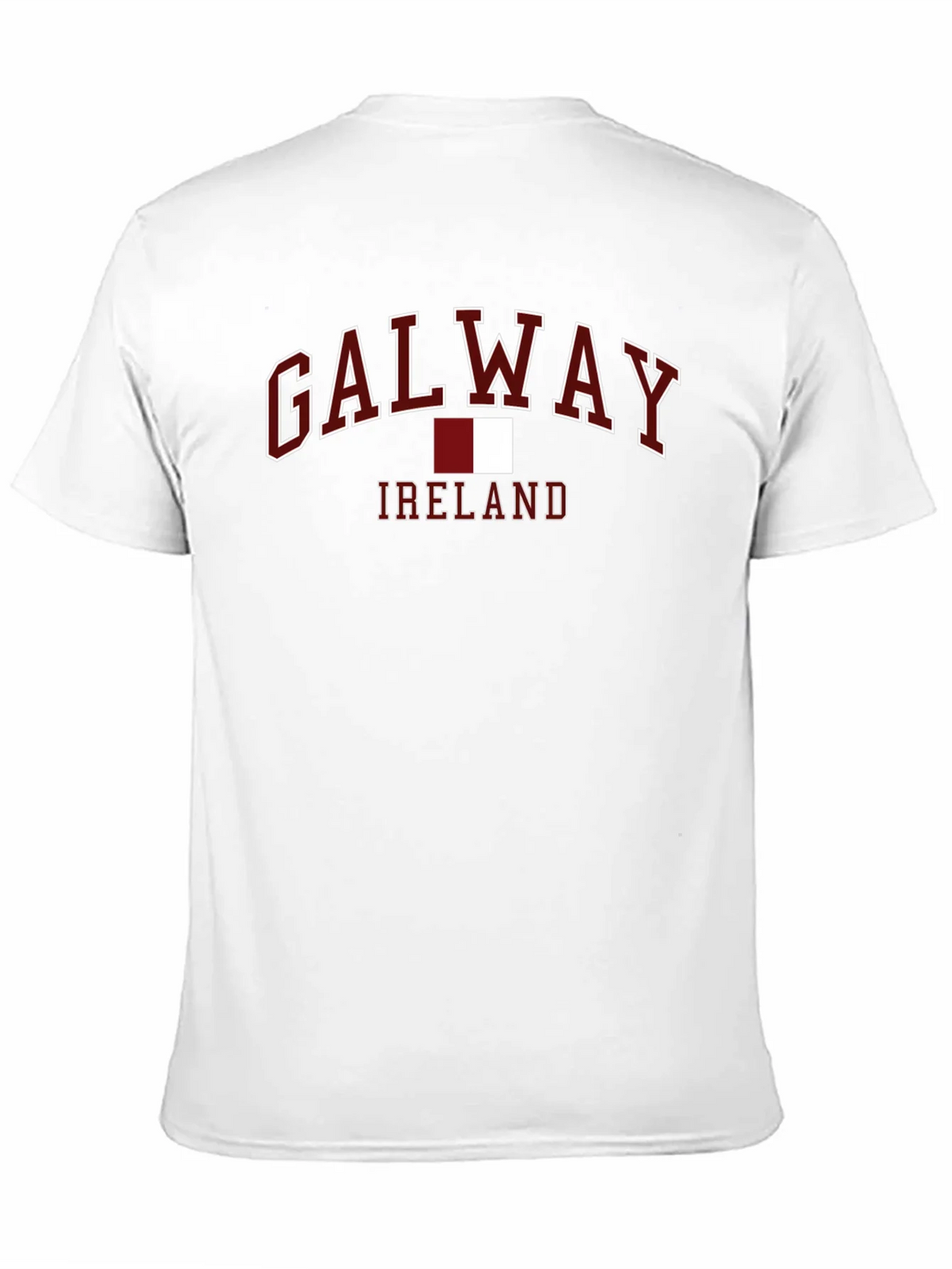 Galway Ireland T-Shirt - Maroon and White Design product image 2