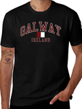 Galway Ireland T-Shirt - Maroon and White Design product image 1