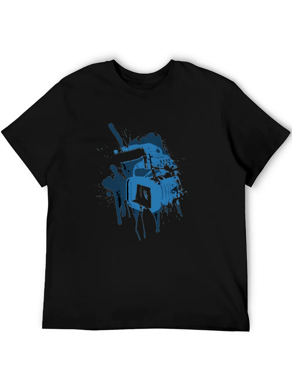 Cool Camera Graphic Tee - Black Cotton T-Shirt product image 8