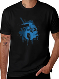 Cool Camera Graphic Tee - Black Cotton T-Shirt product image 1
