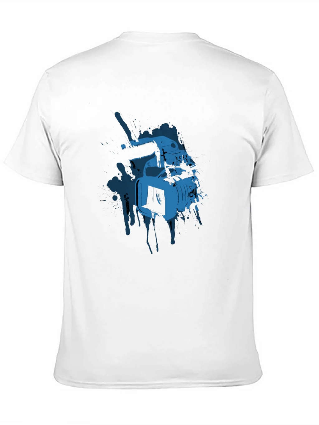 Cool Camera Graphic Tee - Black Cotton T-Shirt product image 2