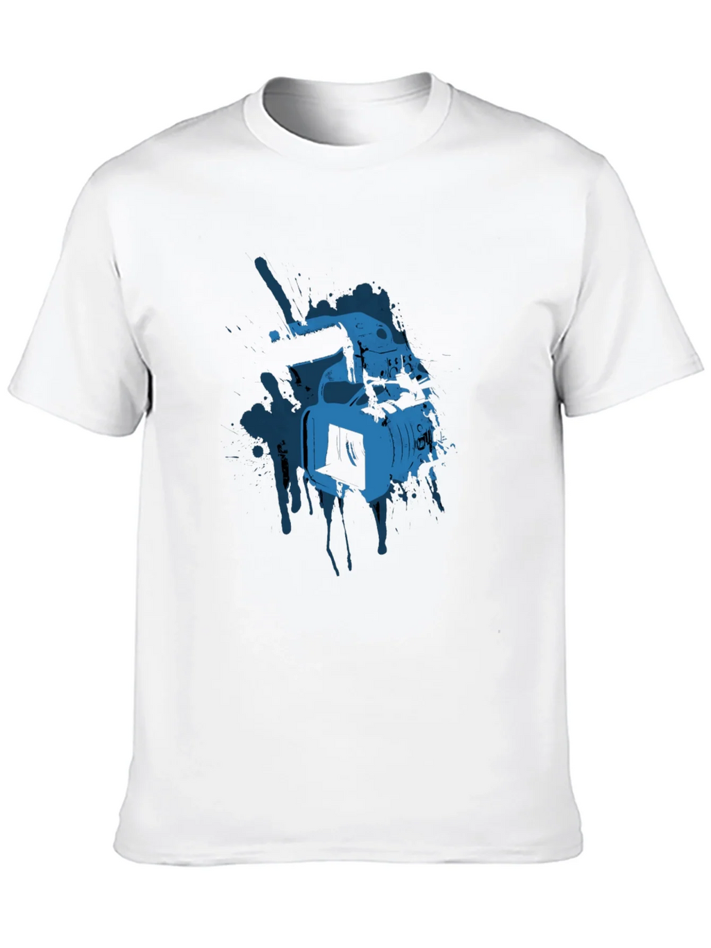 Cool Camera Graphic Tee - Black Cotton T-Shirt product image 12