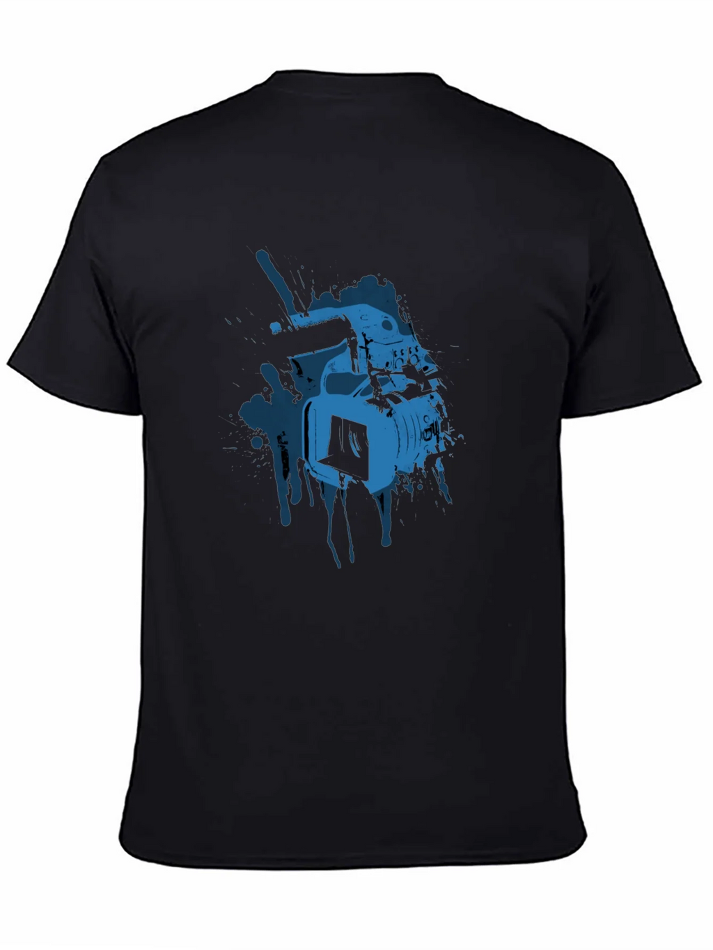 Cool Camera Graphic Tee - Black Cotton T-Shirt product image 7