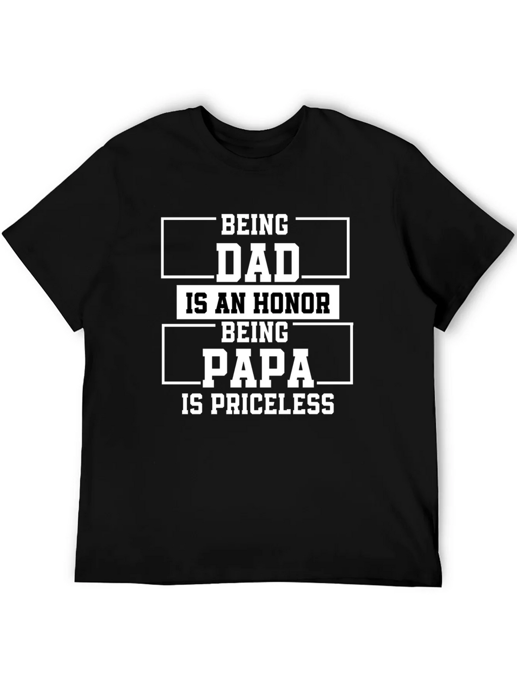 Dad & Papa T-Shirt - Honor & Priceless product image 5