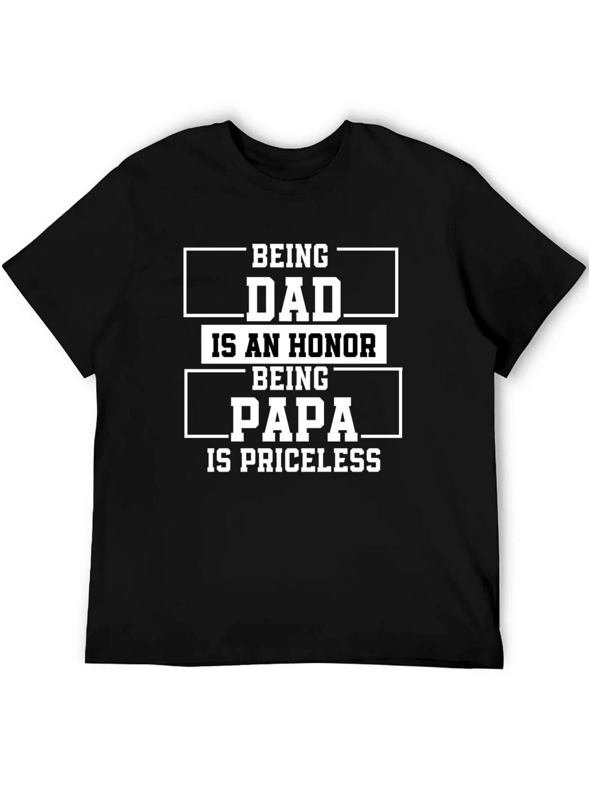 Dad & Papa T-Shirt - Honor & Priceless product image 5