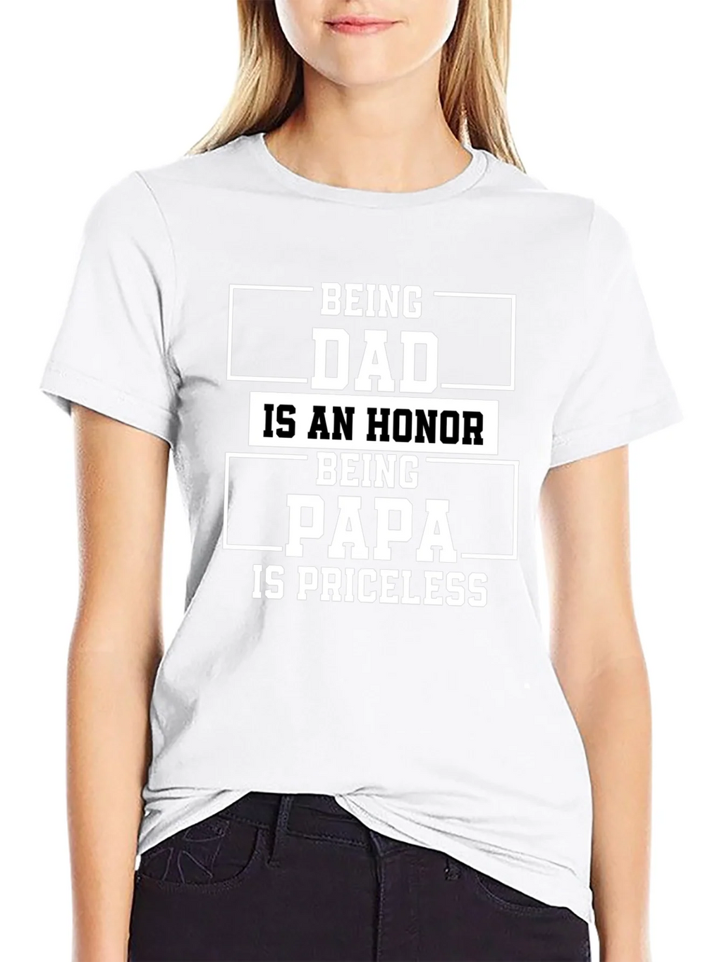 Dad & Papa T-Shirt - Honor & Priceless product image 8