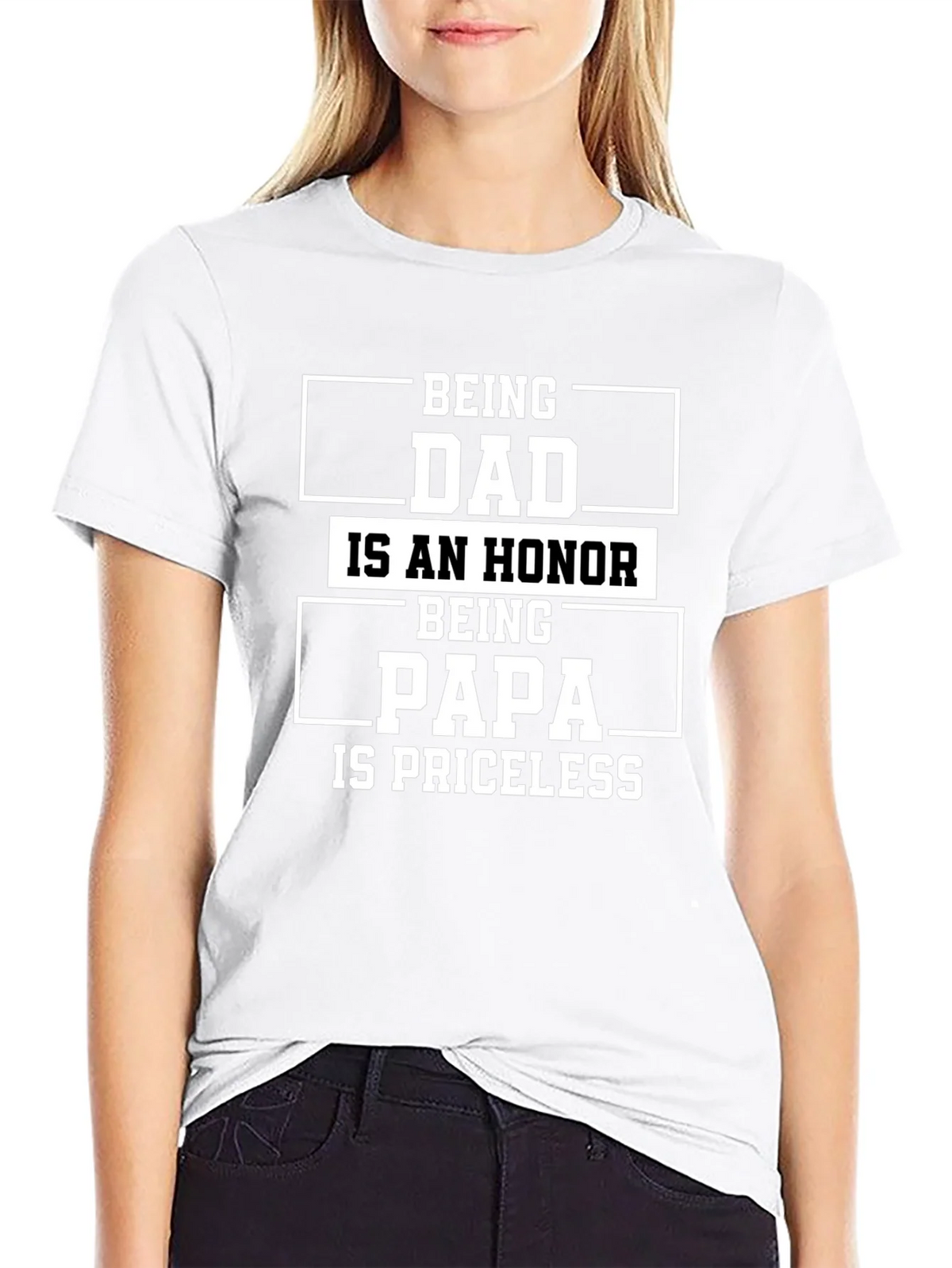 Dad & Papa T-Shirt - Honor & Priceless product image 8