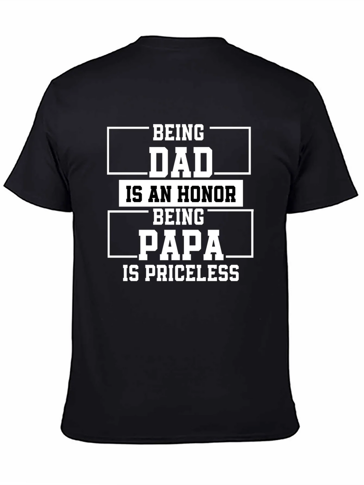 Dad & Papa T-Shirt - Honor & Priceless product image 4