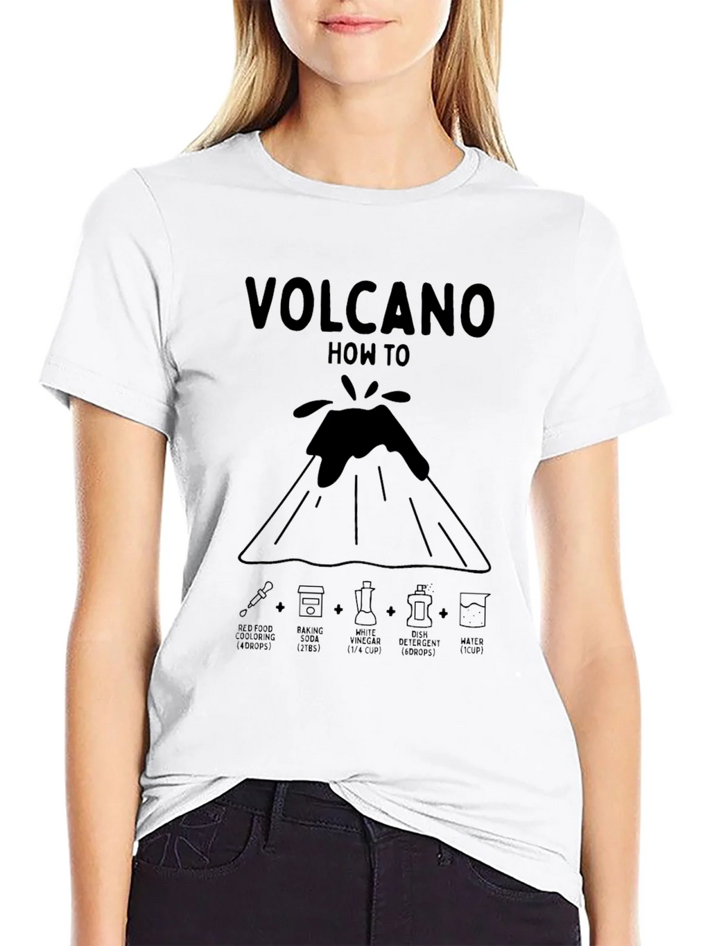 Volcano How To Black Graphic T-Shirt product image 8