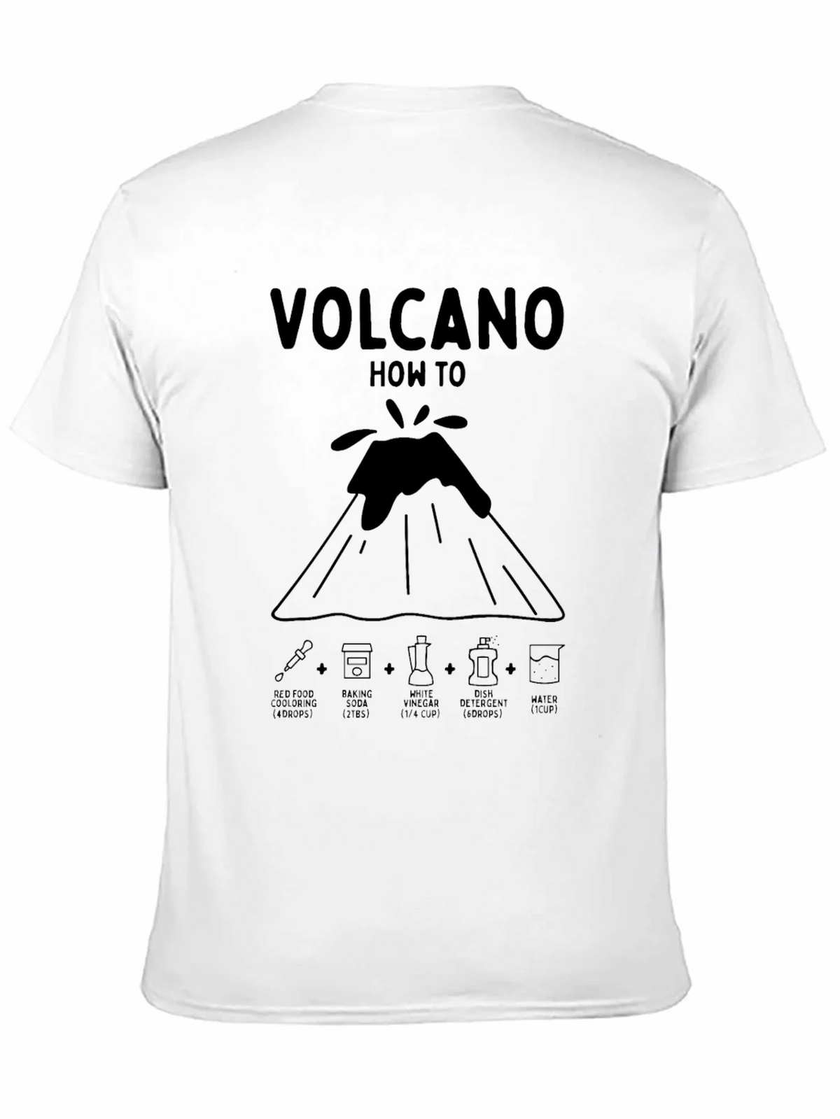 Volcano How To Black Graphic T-Shirt product image 10