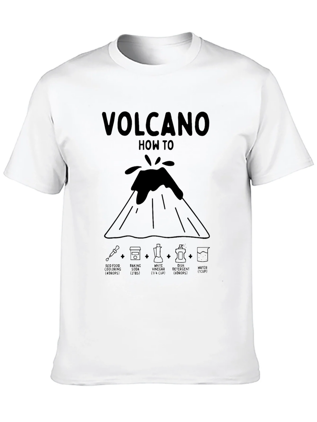 Volcano How To Black Graphic T-Shirt product image 9