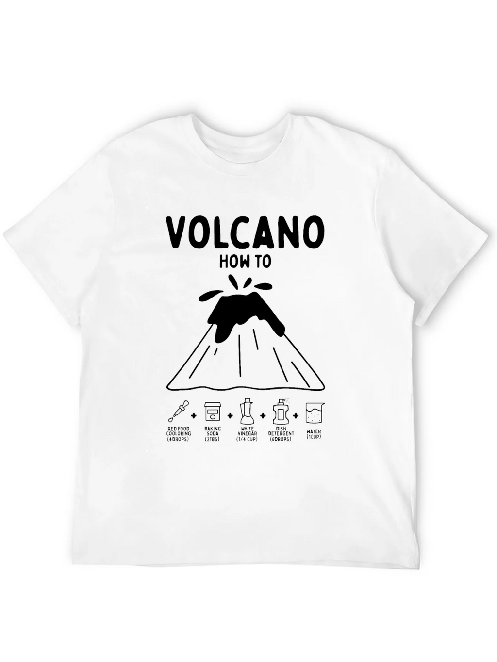 Volcano How To Black Graphic T-Shirt product image 11