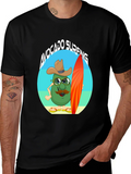 Avocado Surfing Cartoon T-Shirt - Summer Fun product image 1