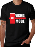 Viking Mode 99% Charged Black T-Shirt product image 1