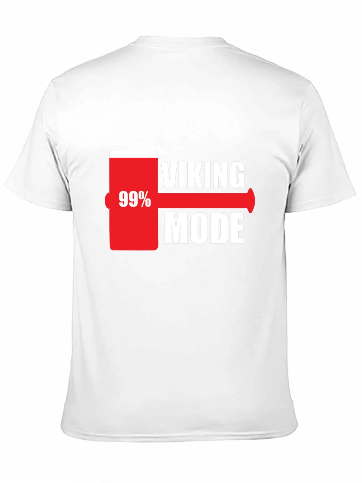 Viking Mode 99% Charged Black T-Shirt product image 10