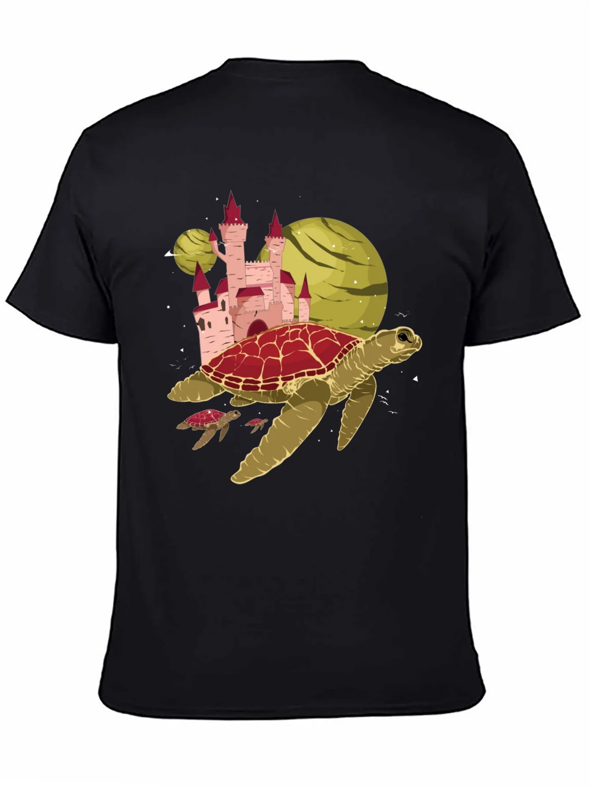 Turtle Planet Castle Black Tee product image 4
