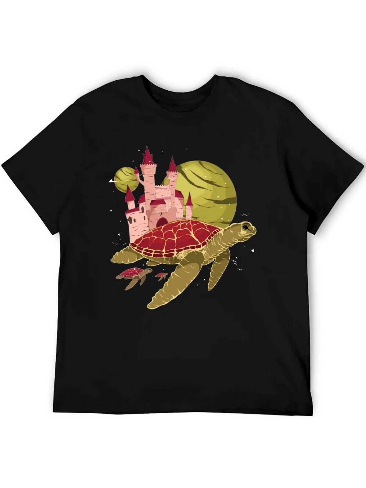 Turtle Planet Castle Black Tee product image 5