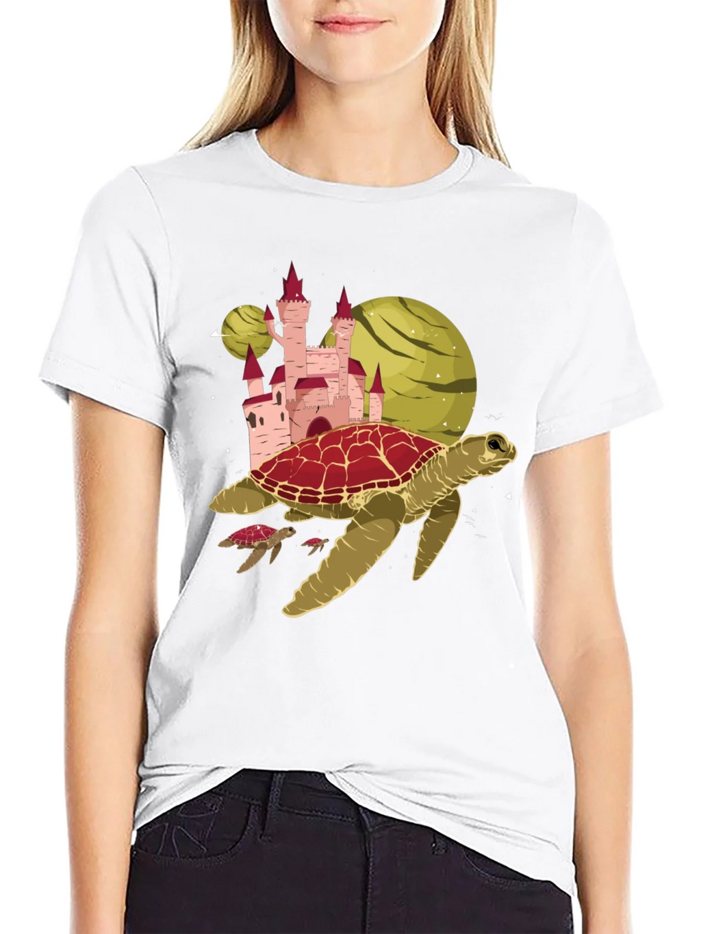 Turtle Planet Castle Black Tee product image 8