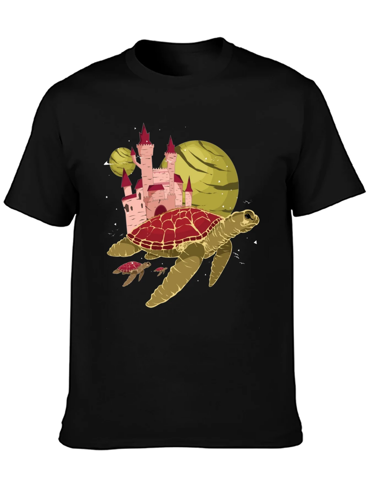 Turtle Planet Castle Black Tee product image 3