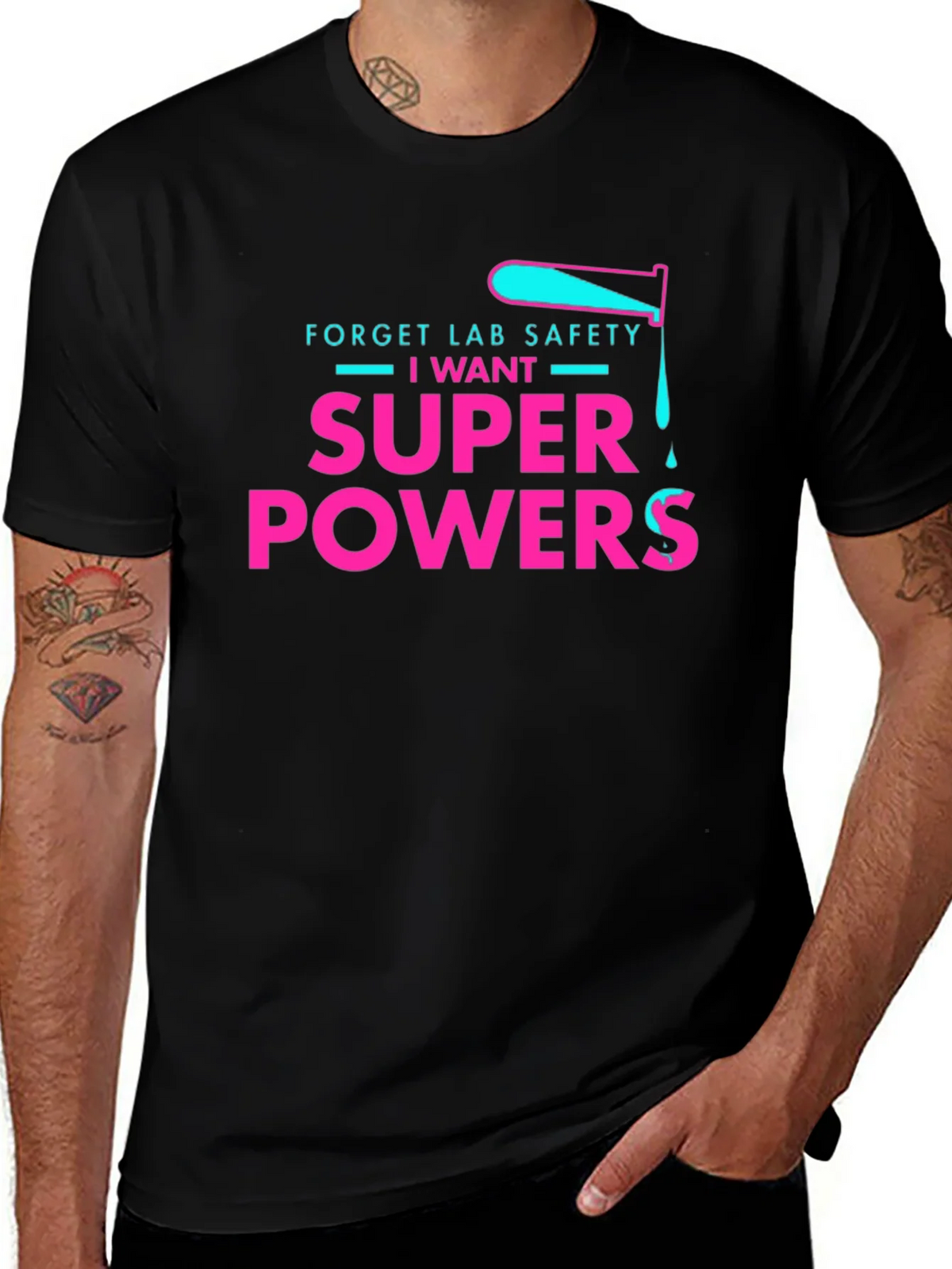 Forget Lab Safety I Want Super Powers T-Shirt product image 1
