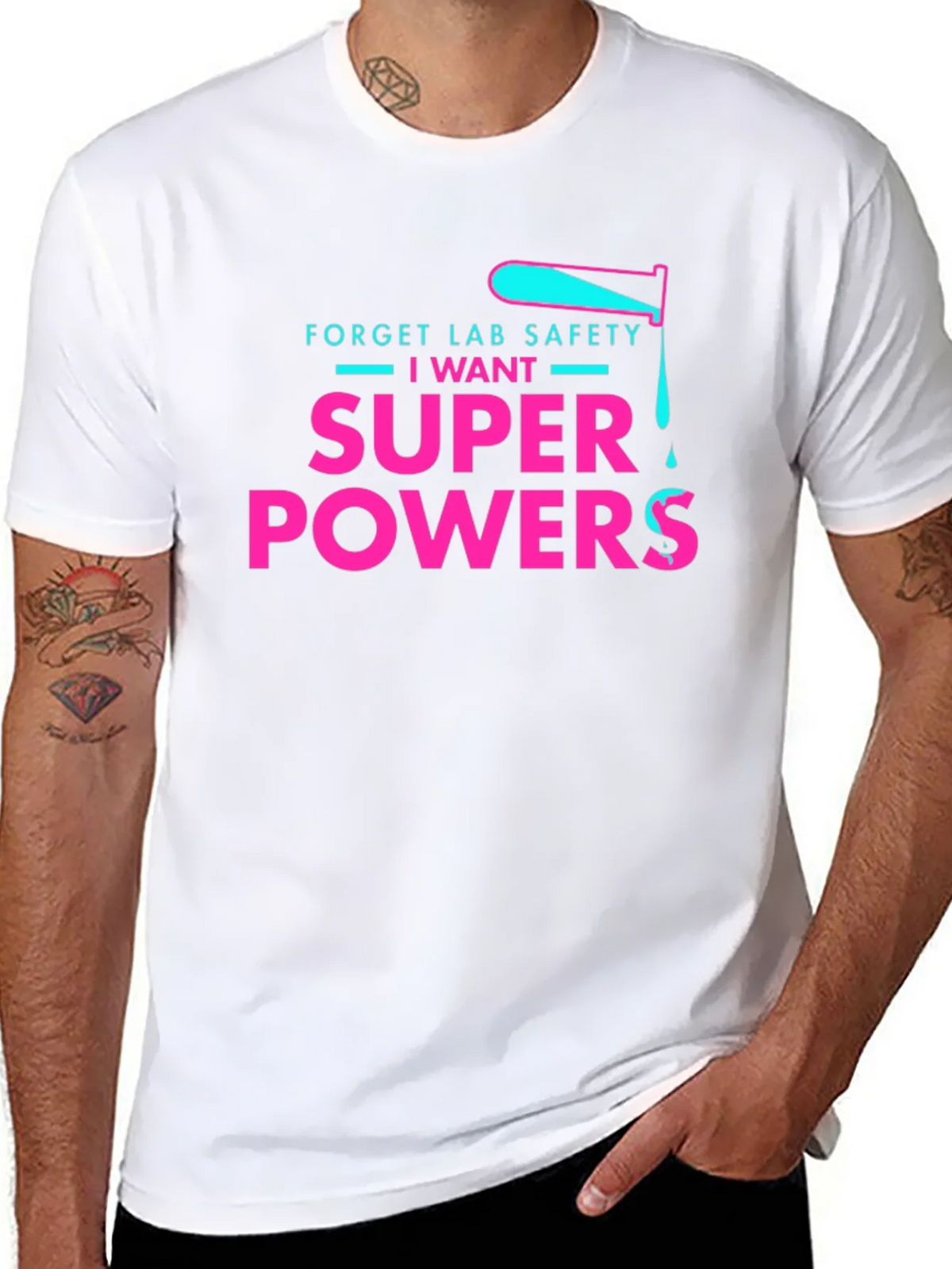 Forget Lab Safety I Want Super Powers T-Shirt product image 10