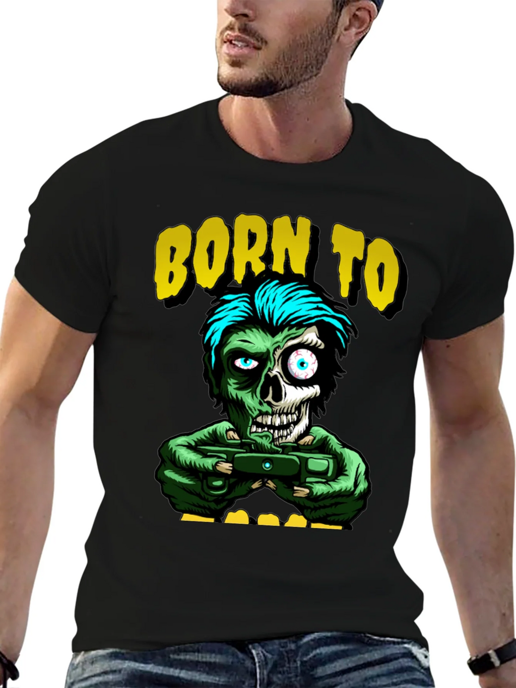 Born to Game Zombie T-Shirt product image 9