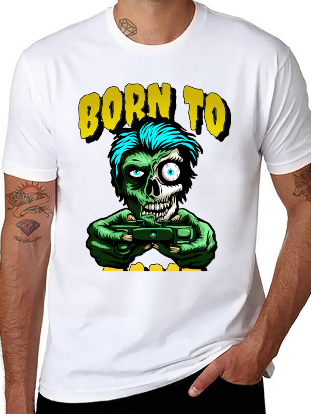 Born to Game Zombie T-Shirt product image 10