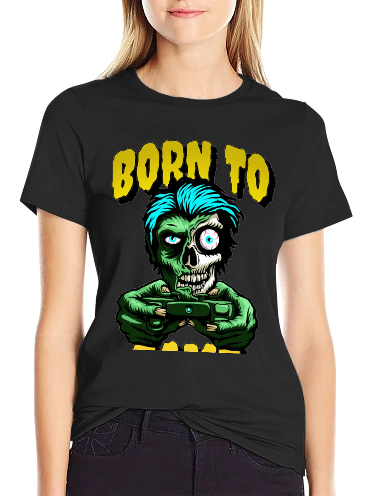 Born to Game Zombie T-Shirt product image 5