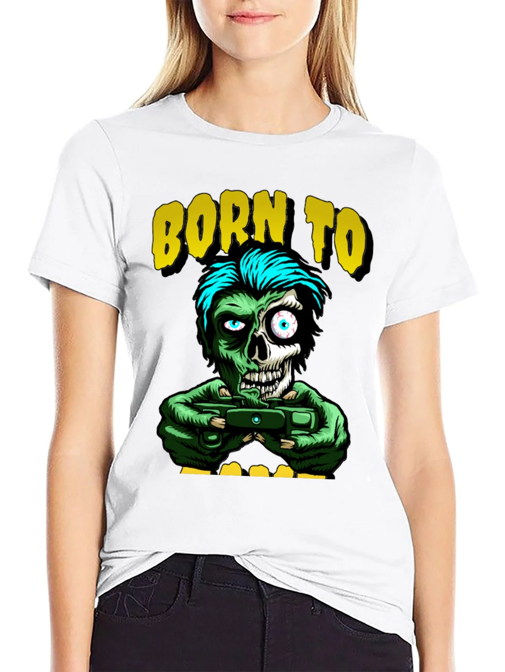 Born to Game Zombie T-Shirt product image 11