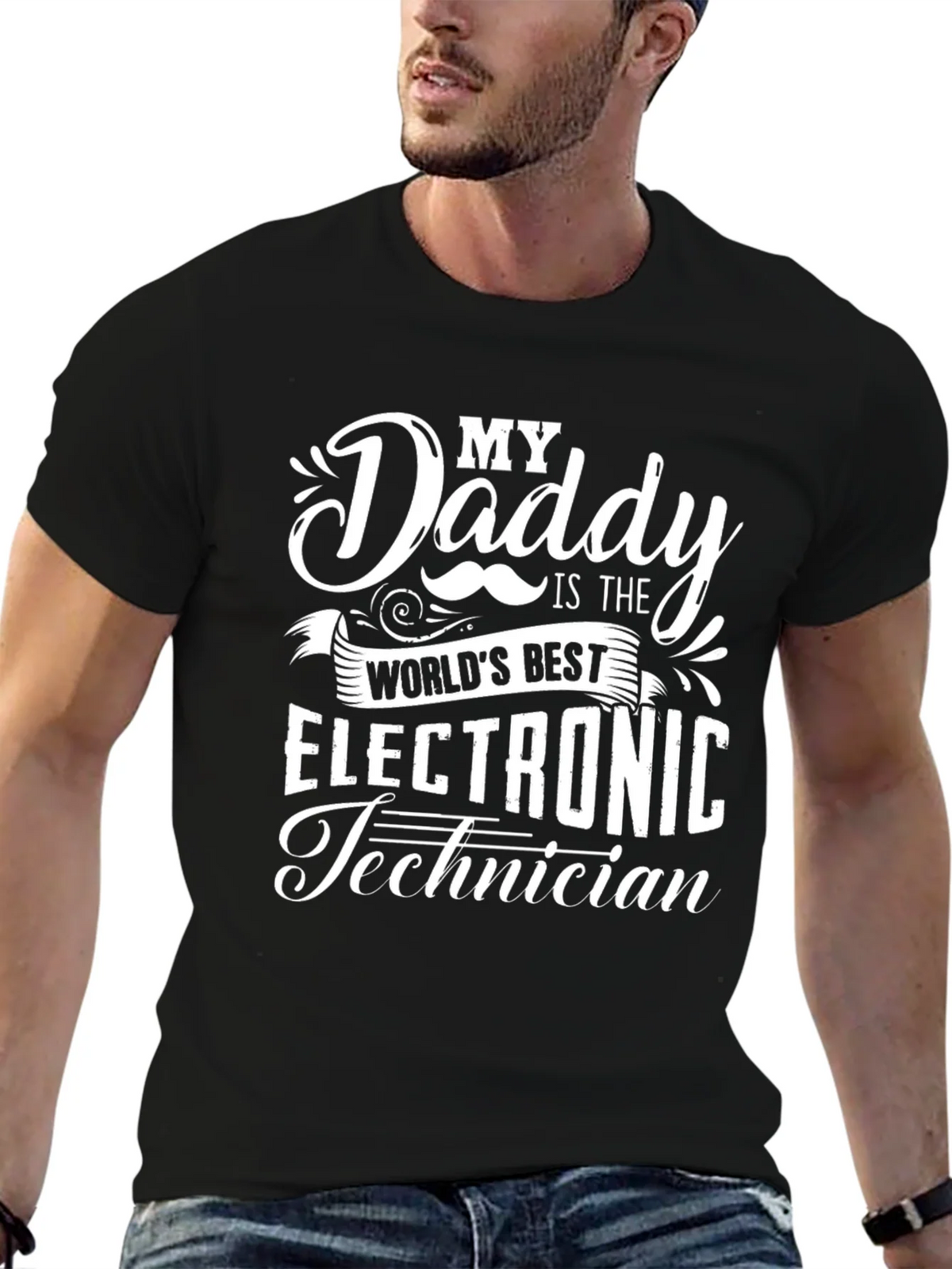 My Daddy is the Worlds Best Electronic Technician T-Shirt product image 6