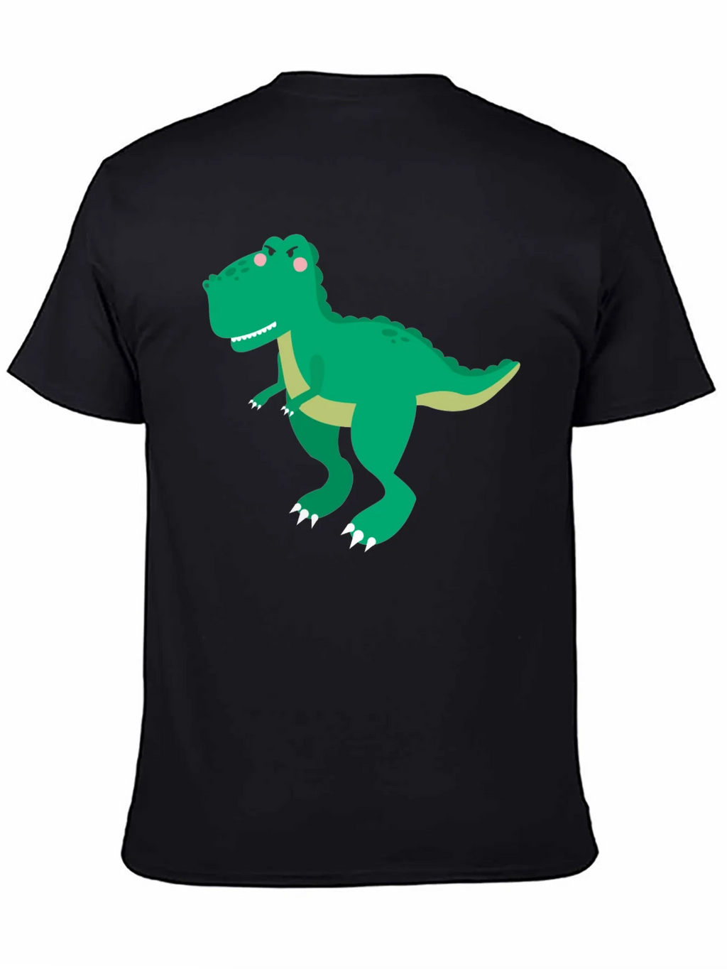 Dinosaur Graphic Tee - Classic Black Cotton T-Shirt product image 4