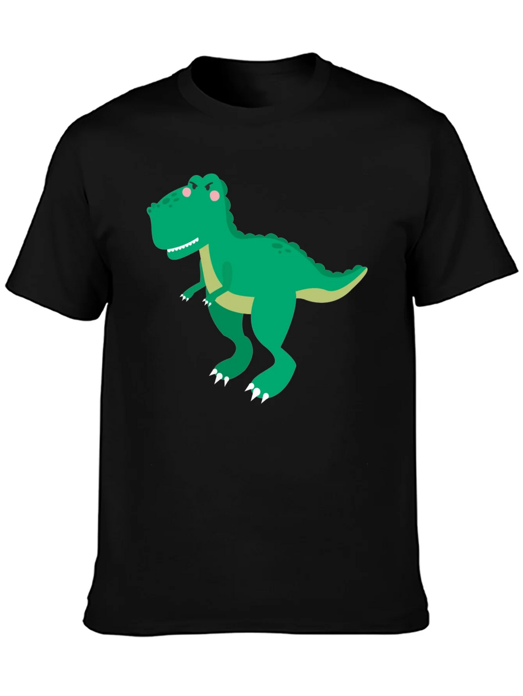 Dinosaur Graphic Tee - Classic Black Cotton T-Shirt product image 3