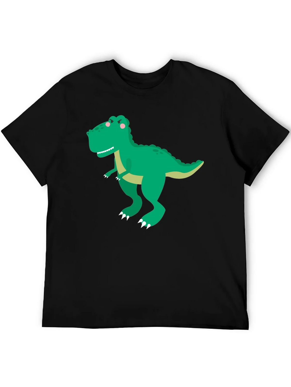 Dinosaur Graphic Tee - Classic Black Cotton T-Shirt product image 5