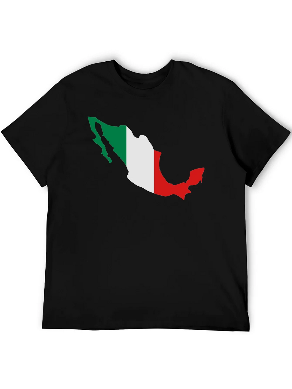 Mexico Flag Map Graphic Tee - Black Short Sleeve T-Shirt product image 8