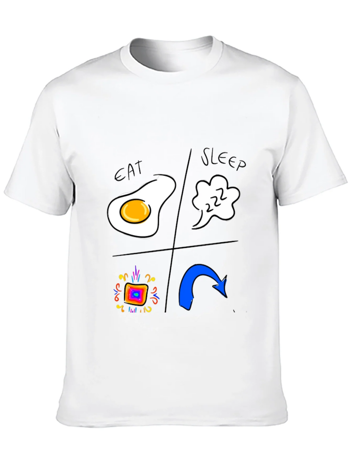Eat Sleep Rave Repeat Black T-Shirt product image 12