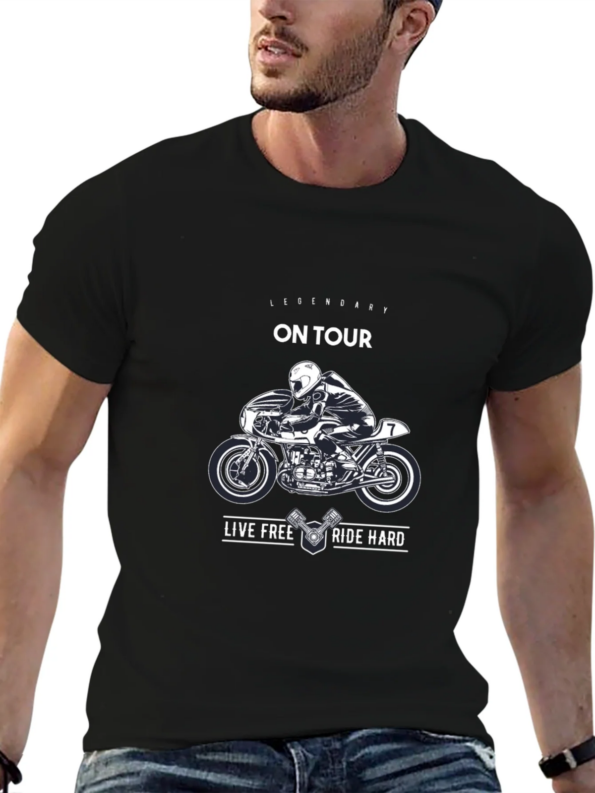 Legendary On Tour Motorcycle Graphic T-Shirt product image 9