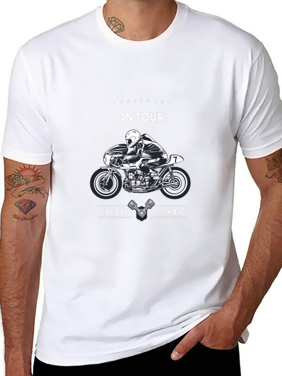 Legendary On Tour Motorcycle Graphic T-Shirt product image 10
