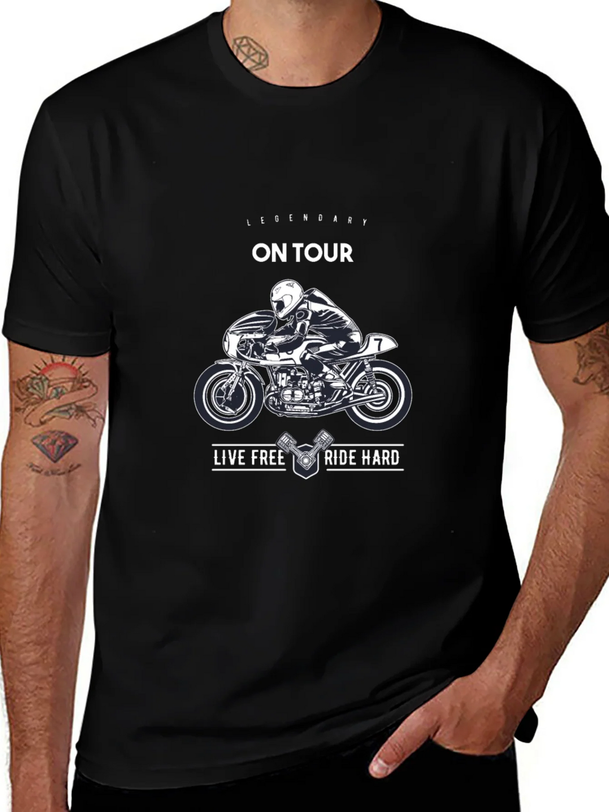 Legendary On Tour Motorcycle Graphic T-Shirt product image 1