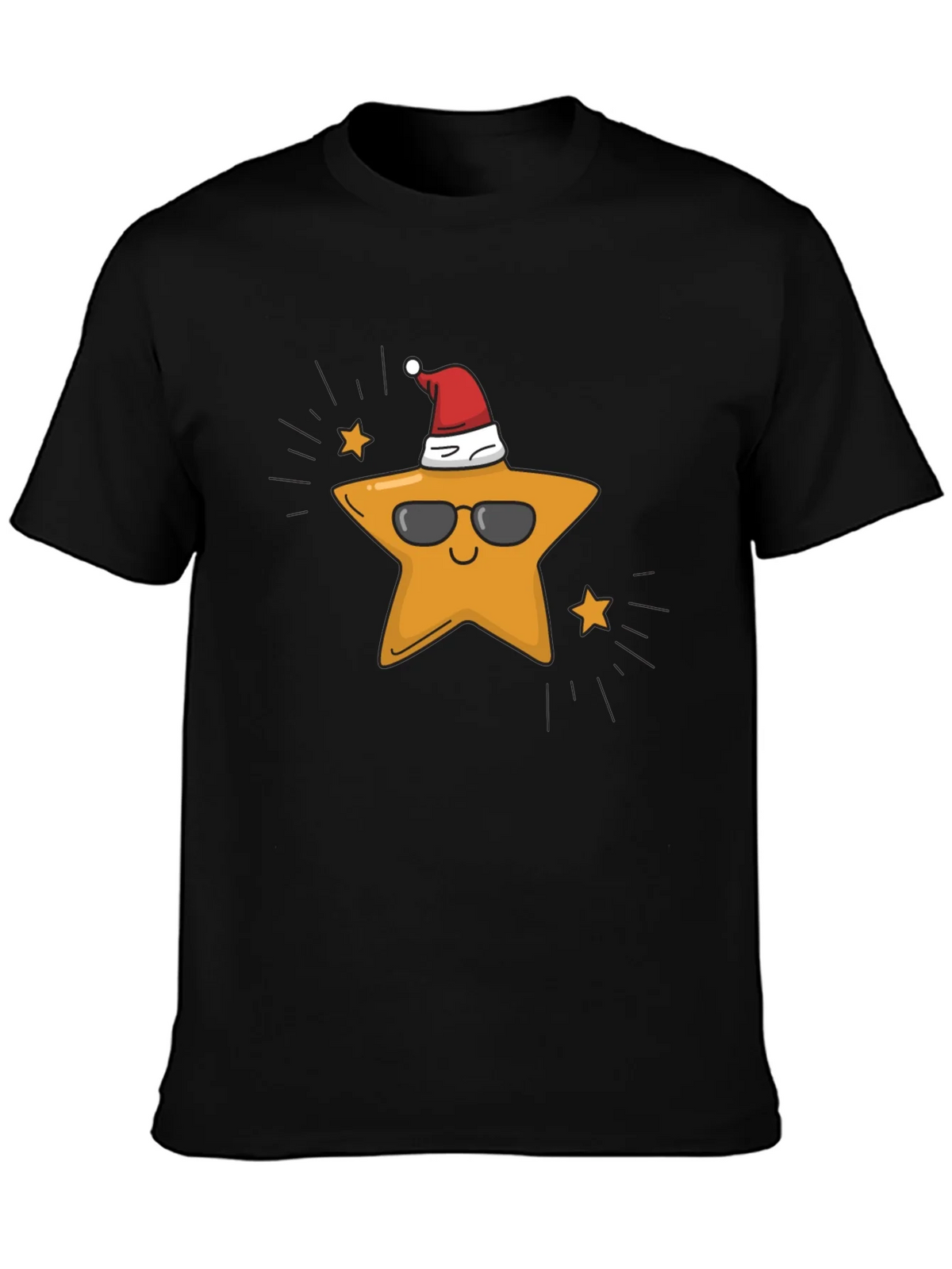 Cool Star with Santa Hat T-Shirt