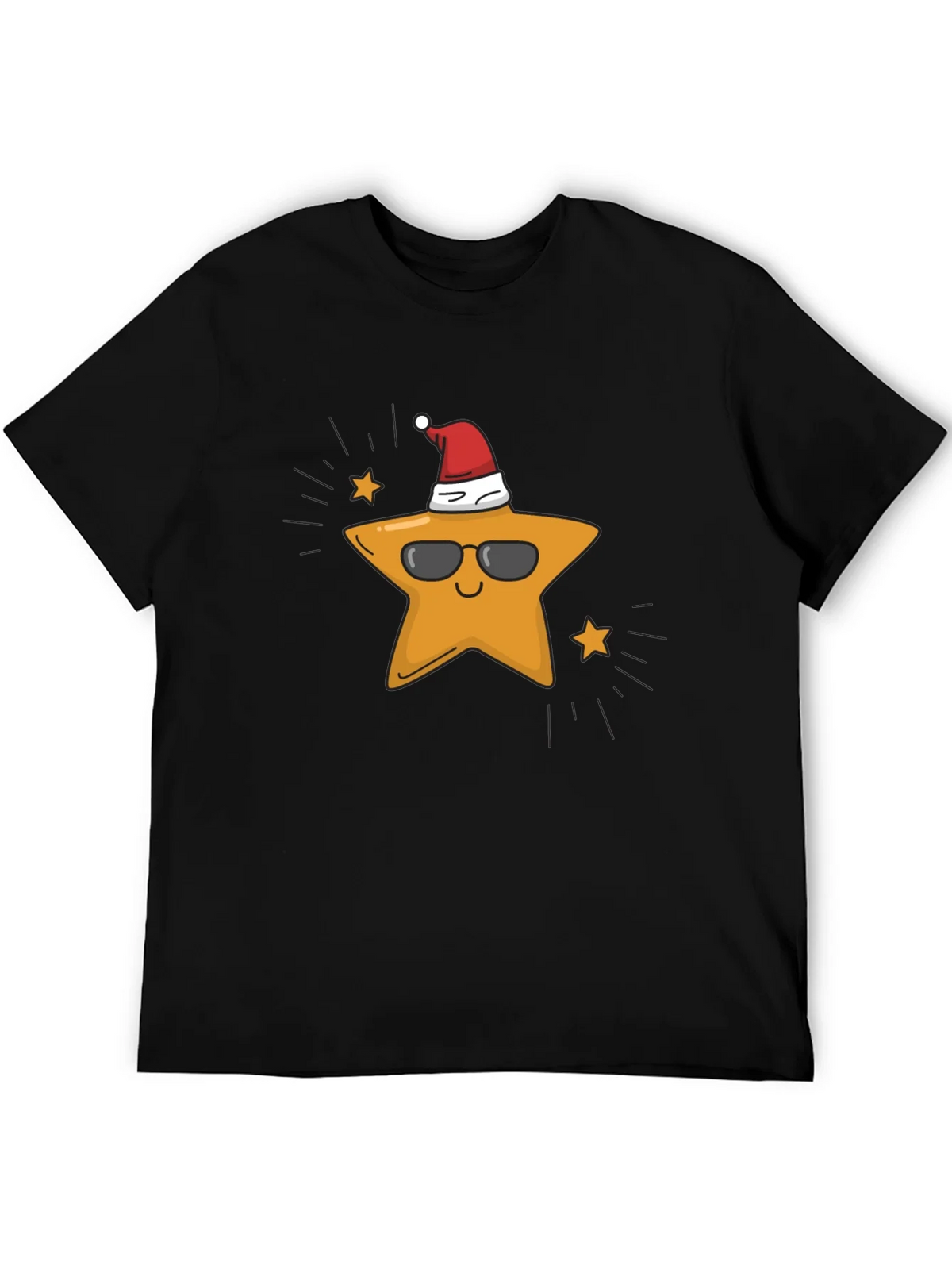 Cool Star with Santa Hat T-Shirt