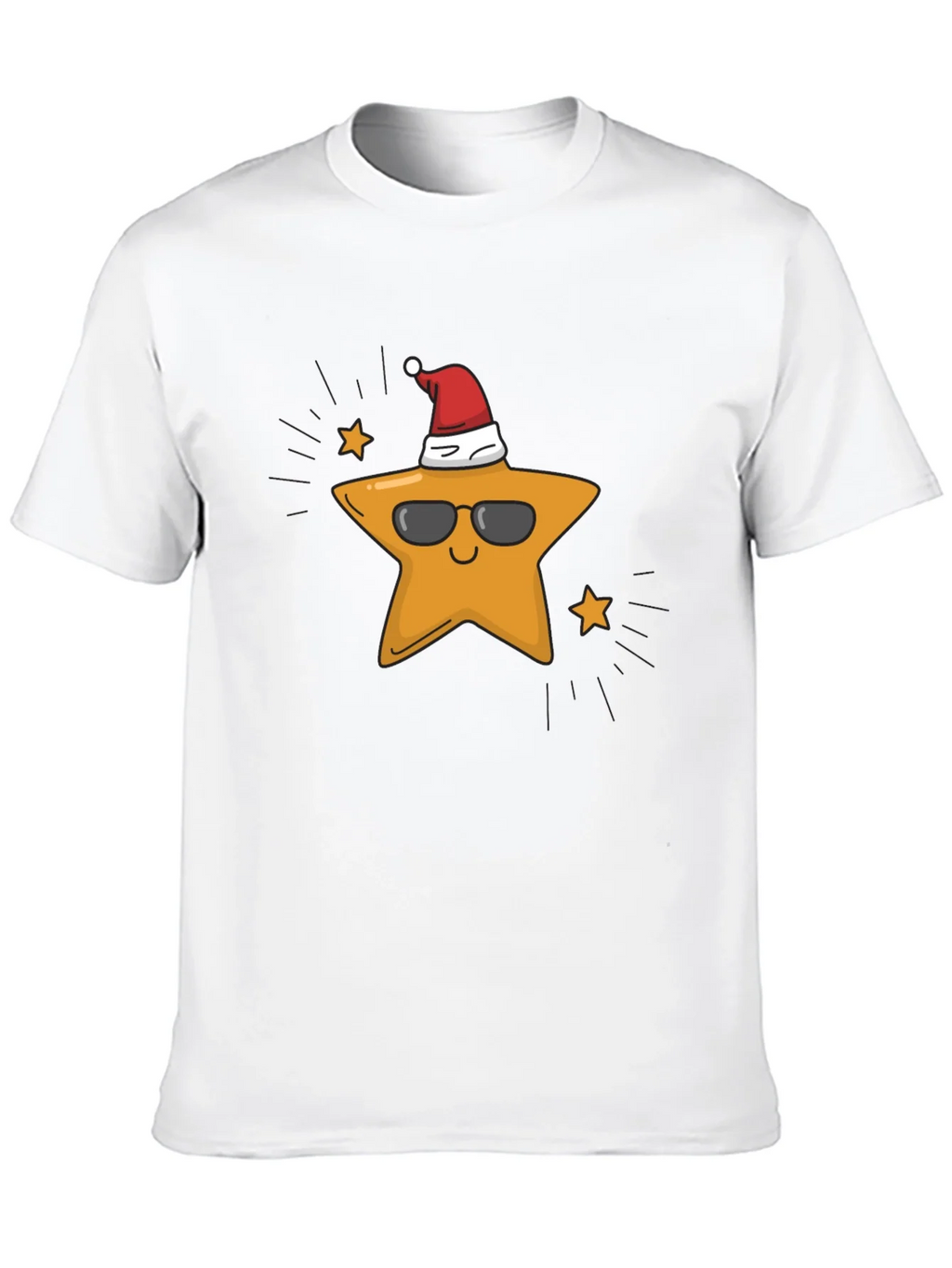 Cool Star with Santa Hat T-Shirt