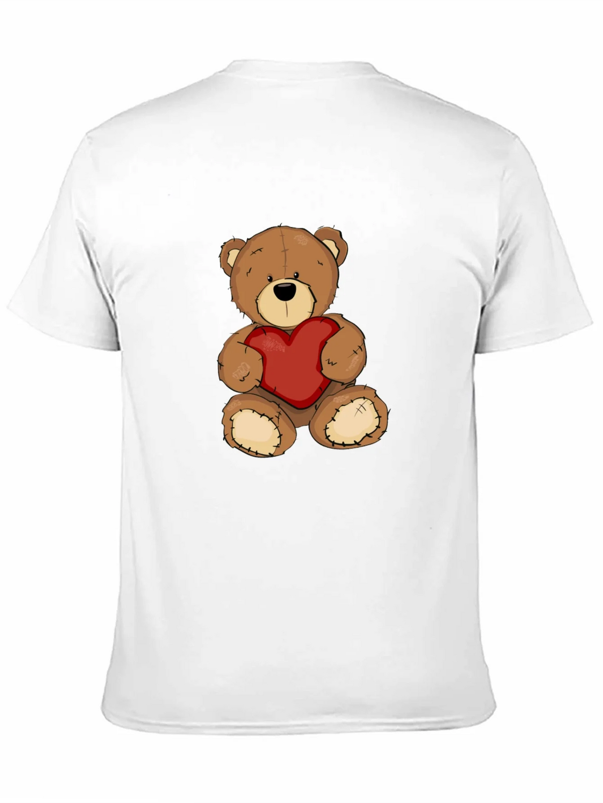 Teddy Bear Heart Graphic Tee - Mens Black T-Shirt product image 2