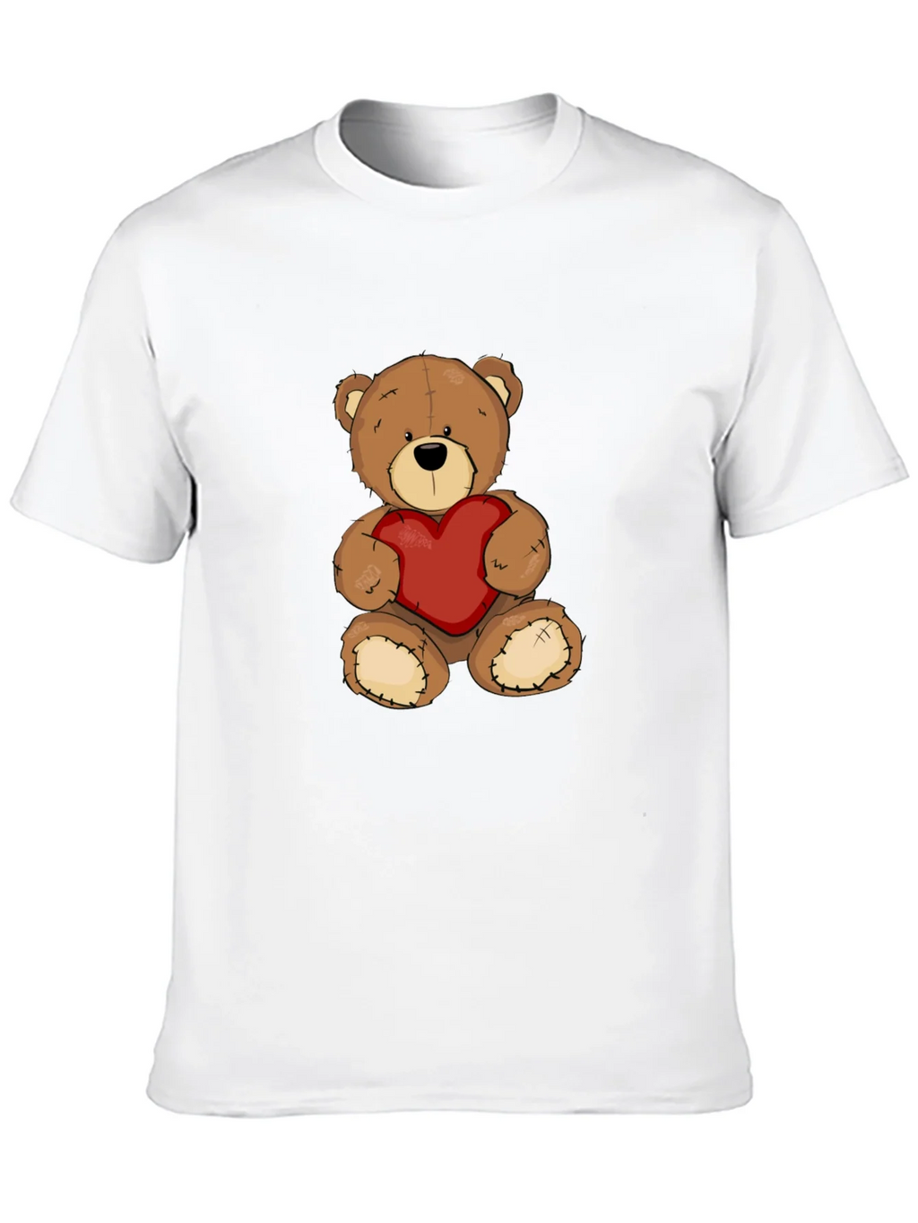 Teddy Bear Heart Graphic Tee - Mens Black T-Shirt product image 12